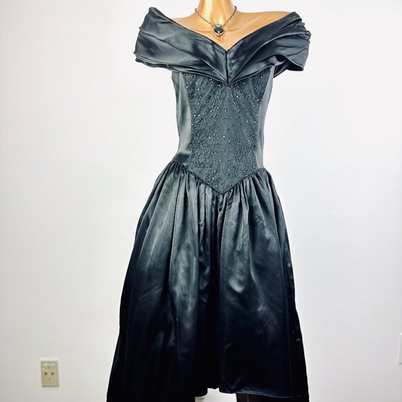 Vintage 80s Gunne Sax prom Dress - Picture 6 of 11